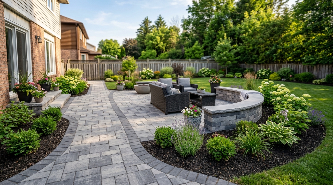 Interlock Stone Patios and Walkways